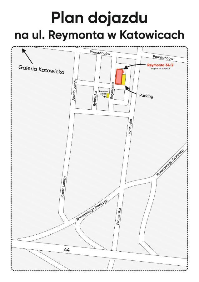 Kairos Apartments - City - Darmowy Parking, Scisle Centrum Katowice Eksteriør bilde
